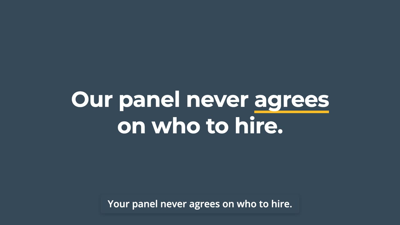 Film poster: Our panel never agrees on who to hire