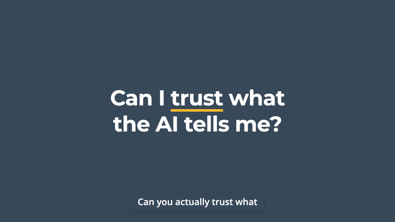 Film poster: Can I trust what the AI tells me?